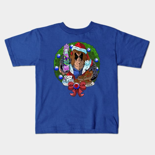 Dear Zanta Claws Kids T-Shirt by AustinLBrooksART